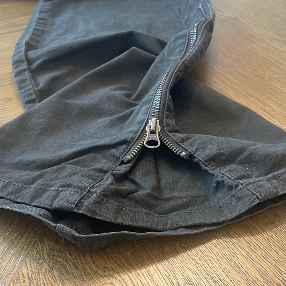 CAbi brown wide zippered leg Trousers - Picture 5 of 8